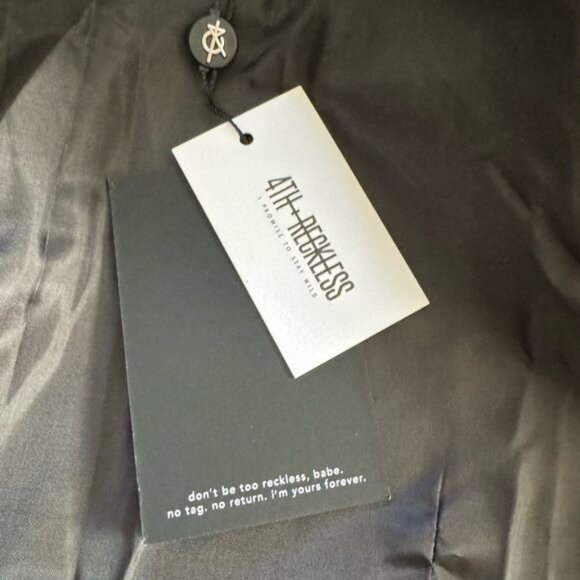 ASOS 4th + Reckless Houndstooth Blazer Size 6 NWT - Picture 11 of 13